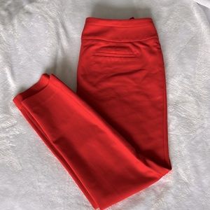 LOFT red Marissa skinny pants